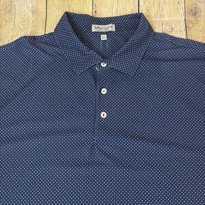 Peter Millar Summer Comfort Polo Golf Shirt XXL Polka Dot Kenwood Country Club